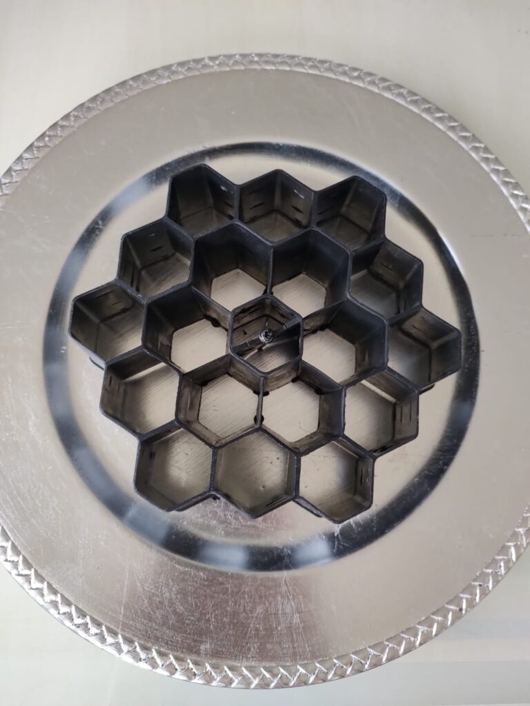 Material filtrante en uso